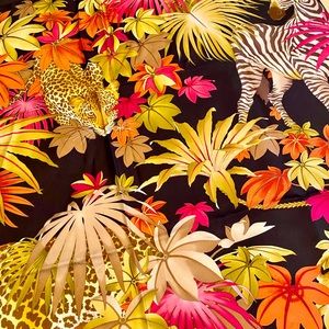 Salvatore Ferragamo Mughal jungle silk scarf
